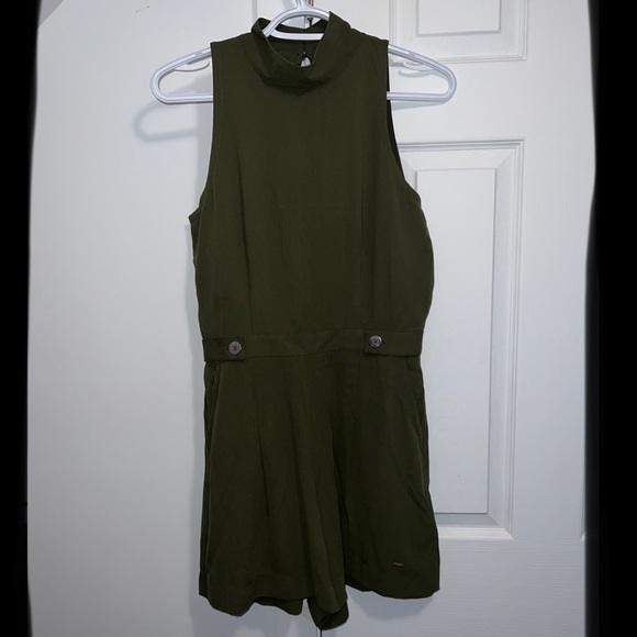 Tommy Hilfiger sleeveless and shorts, romper, dark green - Picture 1 of 5